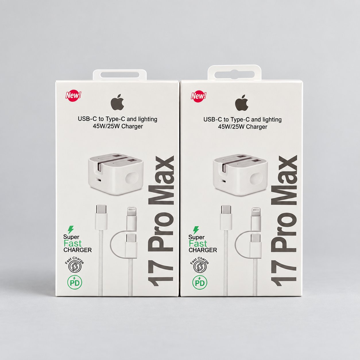 Presentation of 45W/25W charger kit