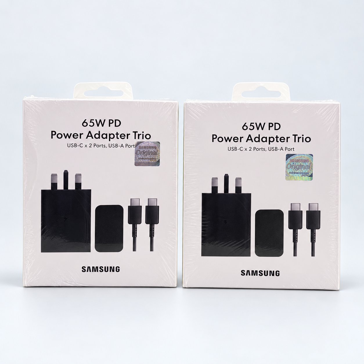 Presentation of 65W PD Adapter Trio